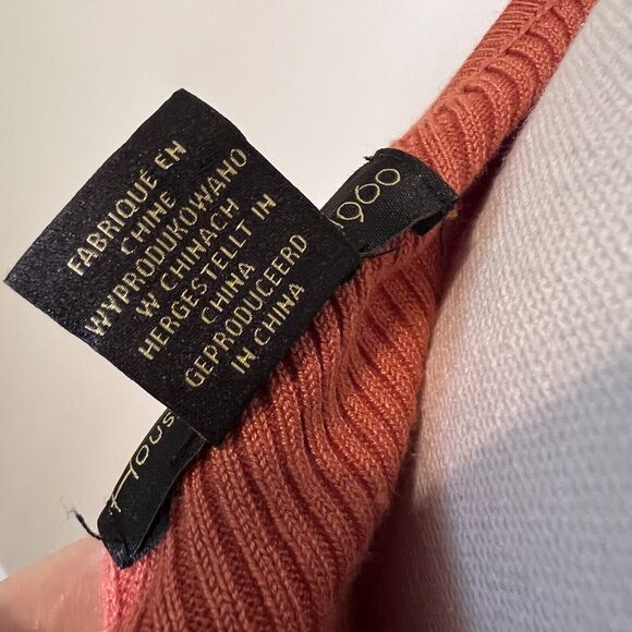 House of Harlow 1960 One-Shoulder Ribbed Bodycon Dress Orange Size M - Picture 7 of 10